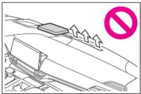 Diagram showing traffic congestion with a 'no' symbol indicating no traffic, featuring upward arrows on a car interior.