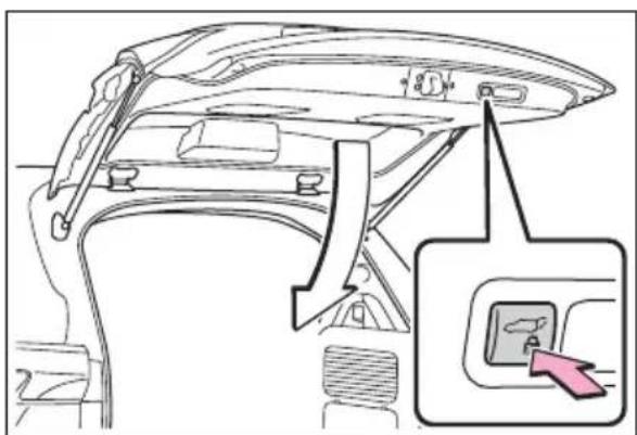 TOYOTA Sienna Hybrid (2021) - ■ Using the power back door switch on the back door - 1