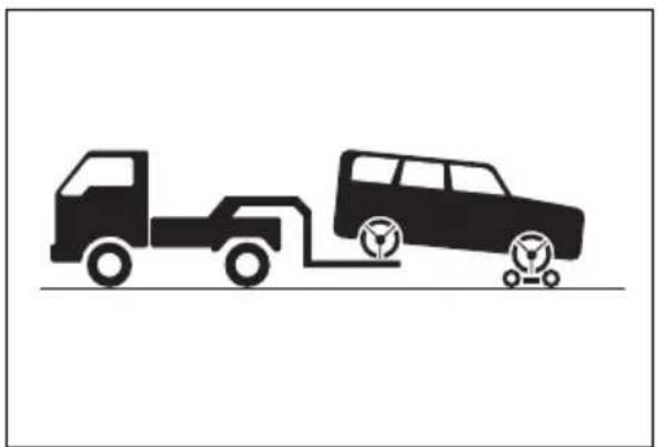 TOYOTA Sienna Hybrid (2021) - Towing with a wheel-lift type truck - 3