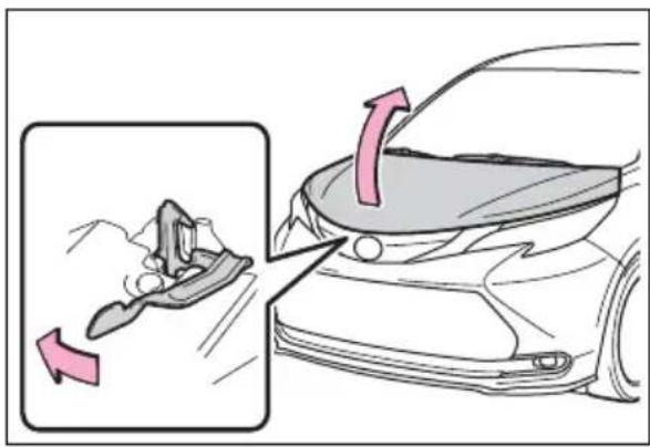 TOYOTA Sienna Hybrid (2021) - Opening the hood - 2