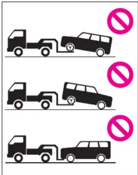 Diagram showing three vehicles with no parking sign restrictions, indicating parking restriction or no parking requirement.
