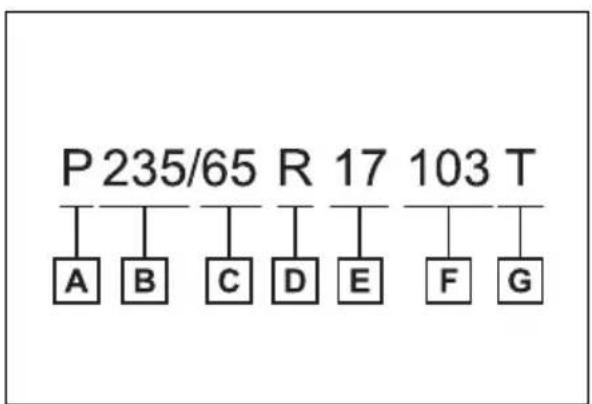 TOYOTA Sienna Hybrid (2021) - ■Typical tire size information - 1