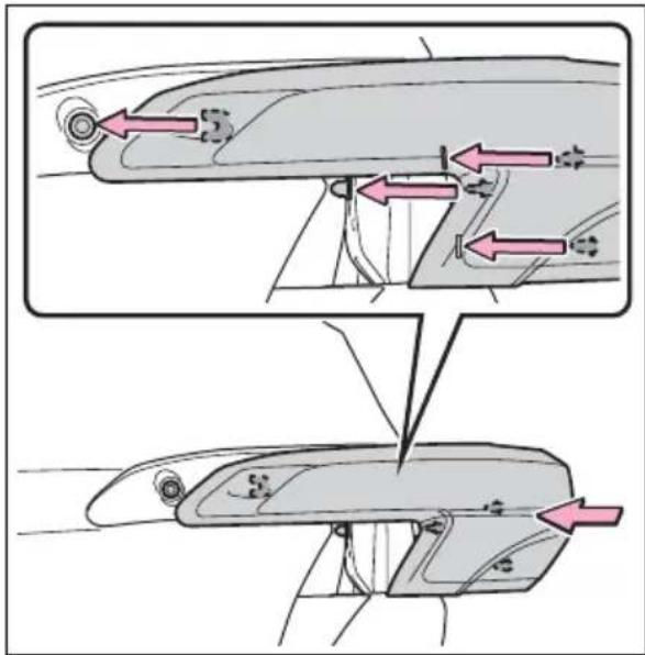 Diagram illustrating the change in air flow from a vehicle's side panel to its lower panel, with directional arrows indicating movement.