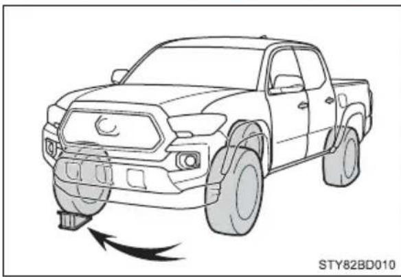 TOYOTA Tacoma (2021) - Replacing a flat tire - 1