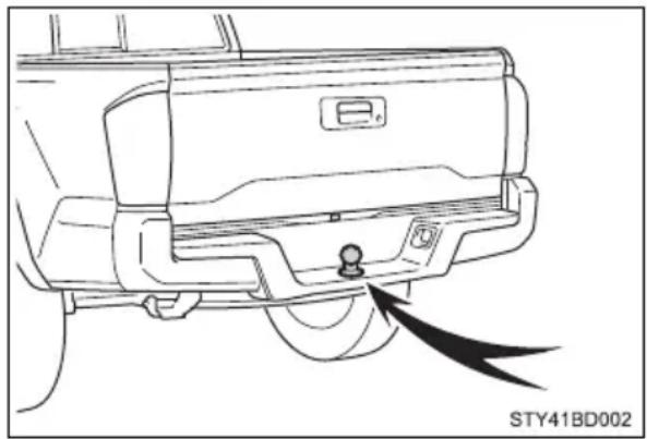 TOYOTA Tacoma (2021) - Bumper towing (vehicles with steel bumper only) - 1