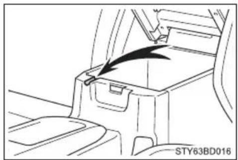 TOYOTA Tacoma (2021) - ■Passing a cable from the console box - 1