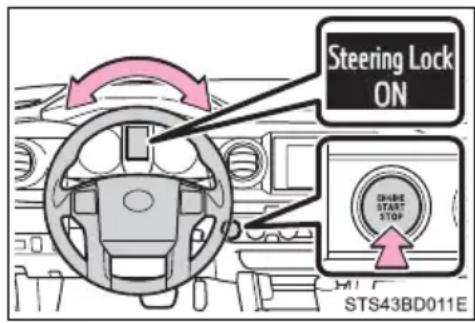 Steering Lock ON SHARE START STOP STS43BD011E