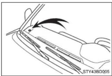 TOYOTA Tacoma (2021) - ■ Headlight control sensor (vehicles with an automatic light control system) - 1