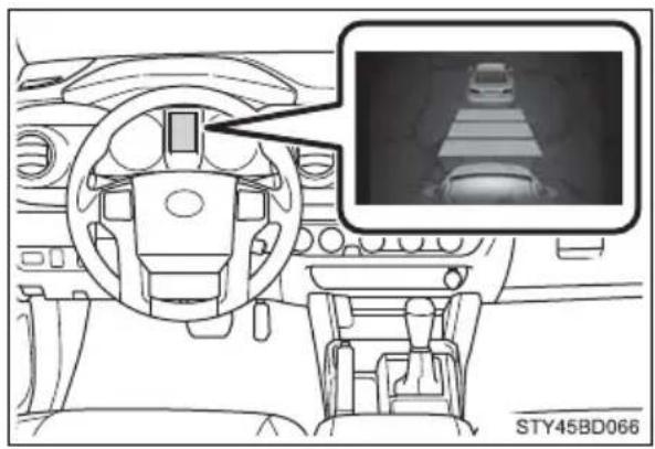 TOYOTA Tacoma (2021) - Approach warning (vehicle-to-vehicle distance control mode) - 1