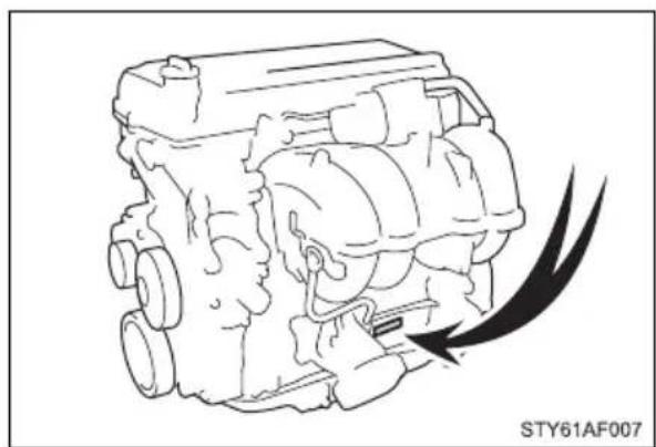 TOYOTA Tacoma (2021) - ■Engine number - 1