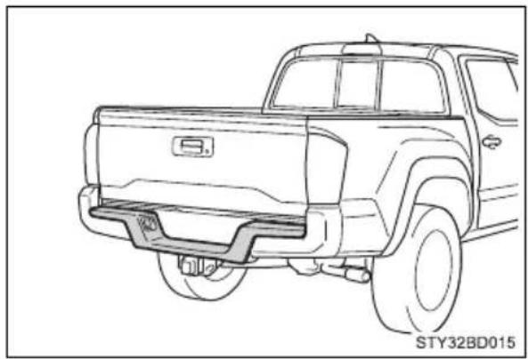 TOYOTA Tacoma (2021) - Rear step bumper - 1