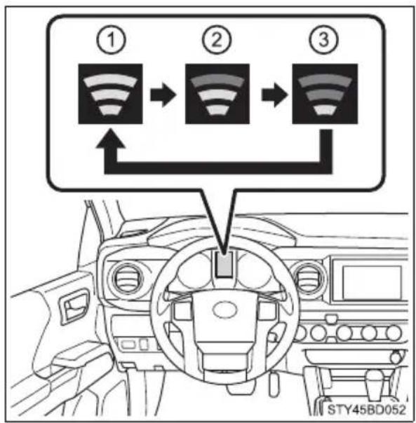 TOYOTA Tacoma (2021) - ■Changing the pre-collision warning timing - 1