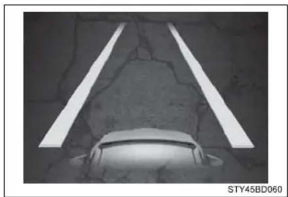 TOYOTA Tacoma (2021) - ▶ Inside of displayed white lines is black - 1
