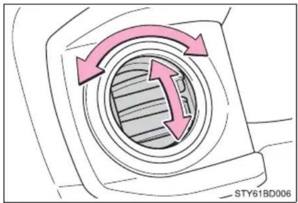 TOYOTA Tacoma (2021) - ■ Adjusting the position of and opening and closing the air outlets - 1