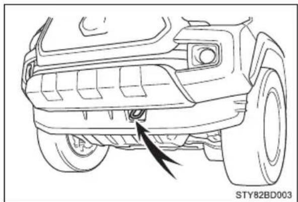 TOYOTA Tacoma (2021) - Emergency towing procedure - 1