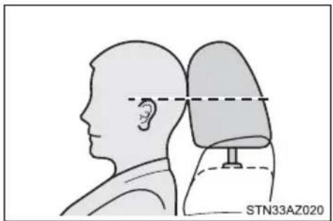TOYOTA Tundra (2021) - ■Adjusting the height of the head restraints (front seats) - 1