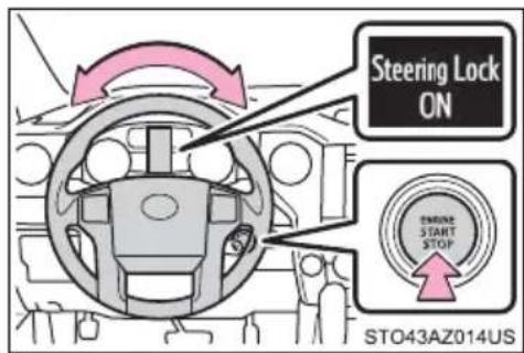 Steering Lock ON STO43AZ014US