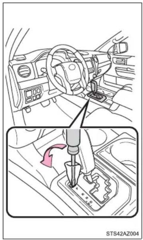 TOYOTA Tundra (2021) - If the shift lever cannot be shifted from P - 1