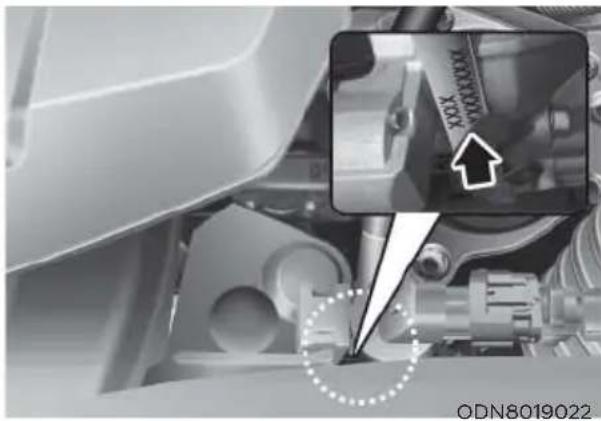 HYUNDAI Sonata (2021) - ENGINE NUMBER - 1