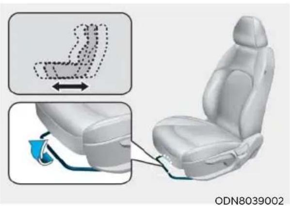HYUNDAI Sonata (2021) - Manual adjustment (if equipped) - 1