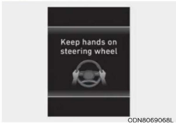 Keep hands on steering wheel ODN8069068L