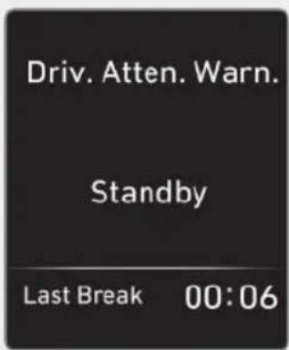 Driv. Atten. Warn. Standby Last Break 00:06