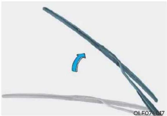 HYUNDAI Sonata (2021) - Front windshield wiper service positions - 2