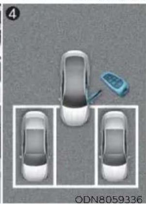 HYUNDAI Sonata (2021) - How the Remote Moving Forward/Backward System Works - 10