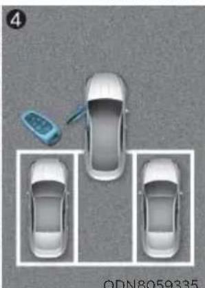 HYUNDAI Sonata (2021) - How the Remote Moving Forward/Backward System Works - 4