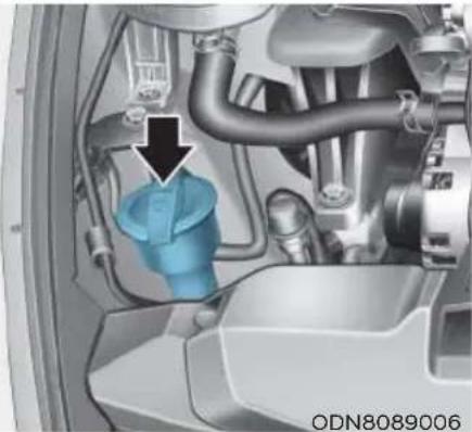 HYUNDAI Sonata (2021) - Checking the Washer Fluid Level - 1