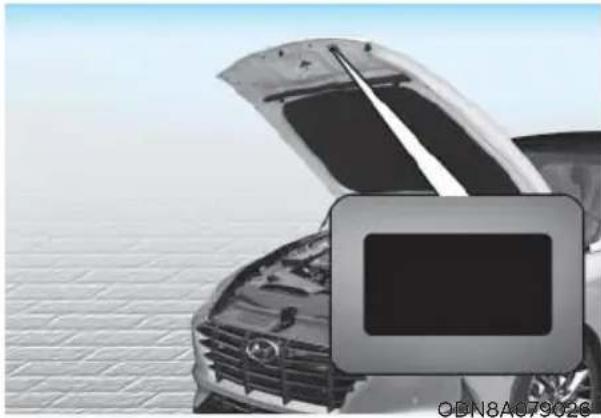 HYUNDAI Sonata (2021) - REFRIGERANT LABEL (IF EQUIPPED) - 1