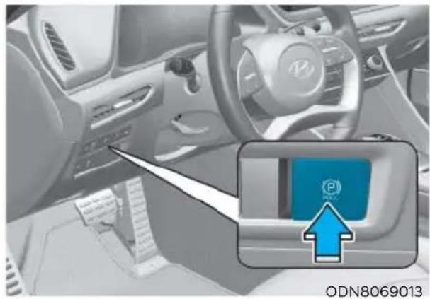 HYUNDAI Sonata (2021) - Releasing the parking brake - 1