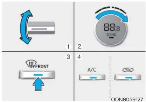 HYUNDAI Sonata (2021) - To defrost outside windshield - 1