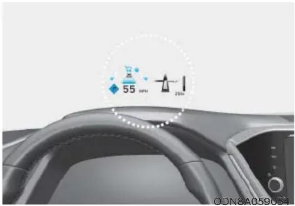 HYUNDAI Sonata (2021) - HEAD UP DISPLAY (HUD) (IF EQUIPPED) - 1
