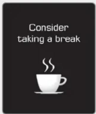 Consider taking a break