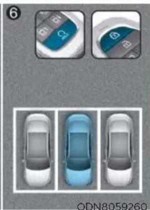 HYUNDAI Sonata (2021) - How the Remote Moving Forward/Backward System Works - 12
