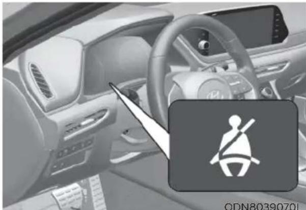 HYUNDAI Sonata (2021) - Seat belt warning light (for driver's seat) - 1