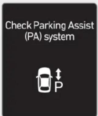 Check Parking Assist (PA) system