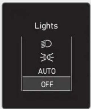 Lights AUTO OFF