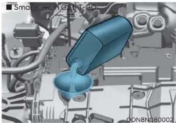 HYUNDAI Sonata (2021) - Checking the Engine Oil Level - 5