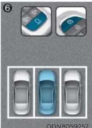 HYUNDAI Sonata (2021) - How the Remote Moving Forward/Backward System Works - 6