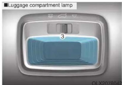 Luggage compartment lamp 3 OLX2078042