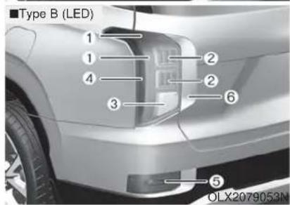 ■Type B (LED) 1 1 4 2 2 3 6 5 OLX2079053N