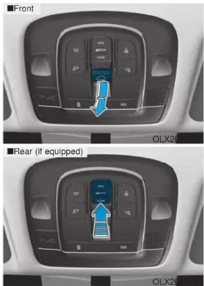 ■Front ■Rear (if equipped) OLX21 OLX21