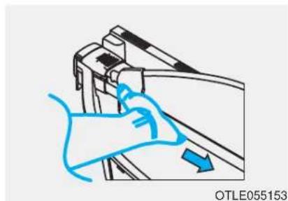 HYUNDAI Palisade (2020) - To remove the cargo security screen from the luggage tray - 2