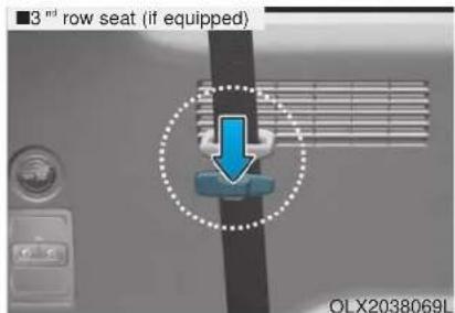 ■3rd row seat (if equipped) OLX2038069L