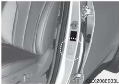 HYUNDAI Palisade (2020) - TIRE SPECIFICATION AND PRESSURE LABEL - 1