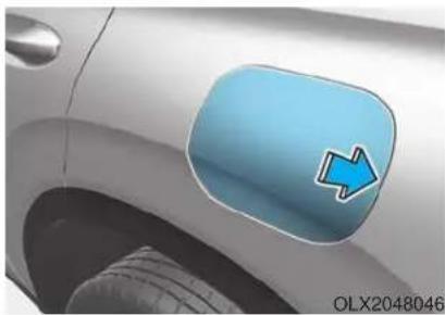 HYUNDAI Palisade (2020) - Opening the fuel filler door - 1