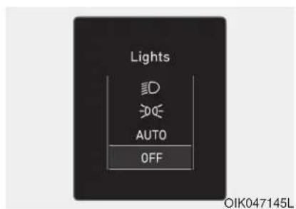 Lights ID AUTO OFF OIK047145L