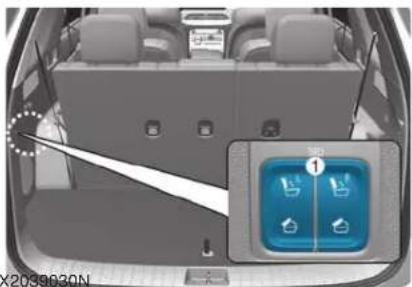 HYUNDAI Palisade (2020) - Rear seat folding - 1